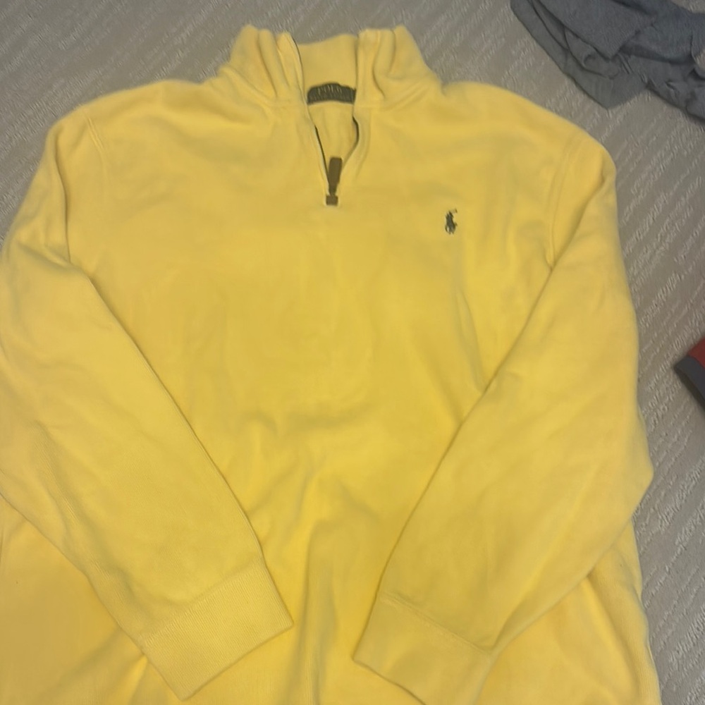 Polo by Ralph Lauren Yellow Zip Up Sweater